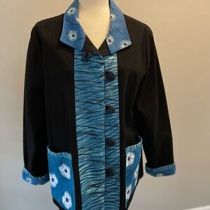Black and Blue Women's Jacket